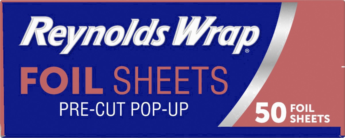 slide 4 of 53, Reynolds Kitchens 14 In x 10.25 In Pre-Cut Pop-Up Foil Sheets 50 ea, 50 ct