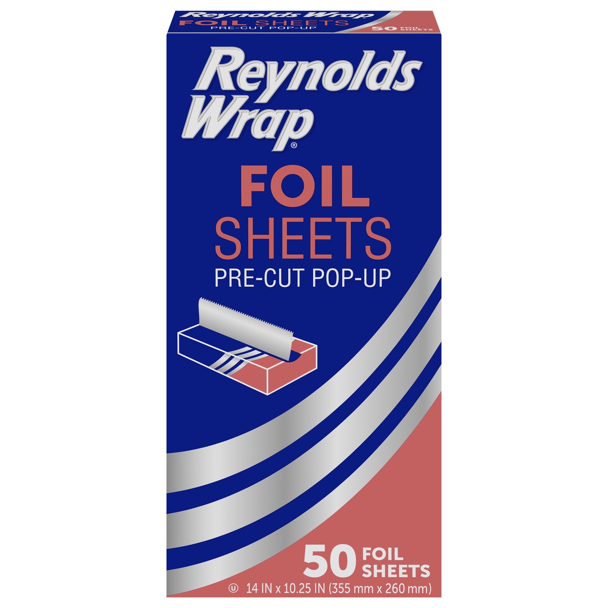 slide 1 of 53, Reynolds Kitchens 14 in x 10.25 in Pre-Cut Pop-Up Foil Sheets, 50 ct, 50 ct