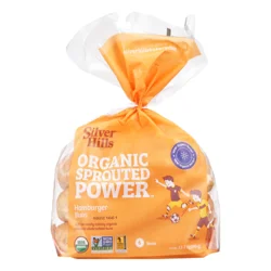 Silver Hills Bakery Sprouted Power Organic Hamburger Buns