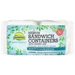 Sun Harvest Fiber Sandwich Containers