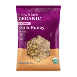 Know & Love Organic Oat & Honey Granola - 12 oz