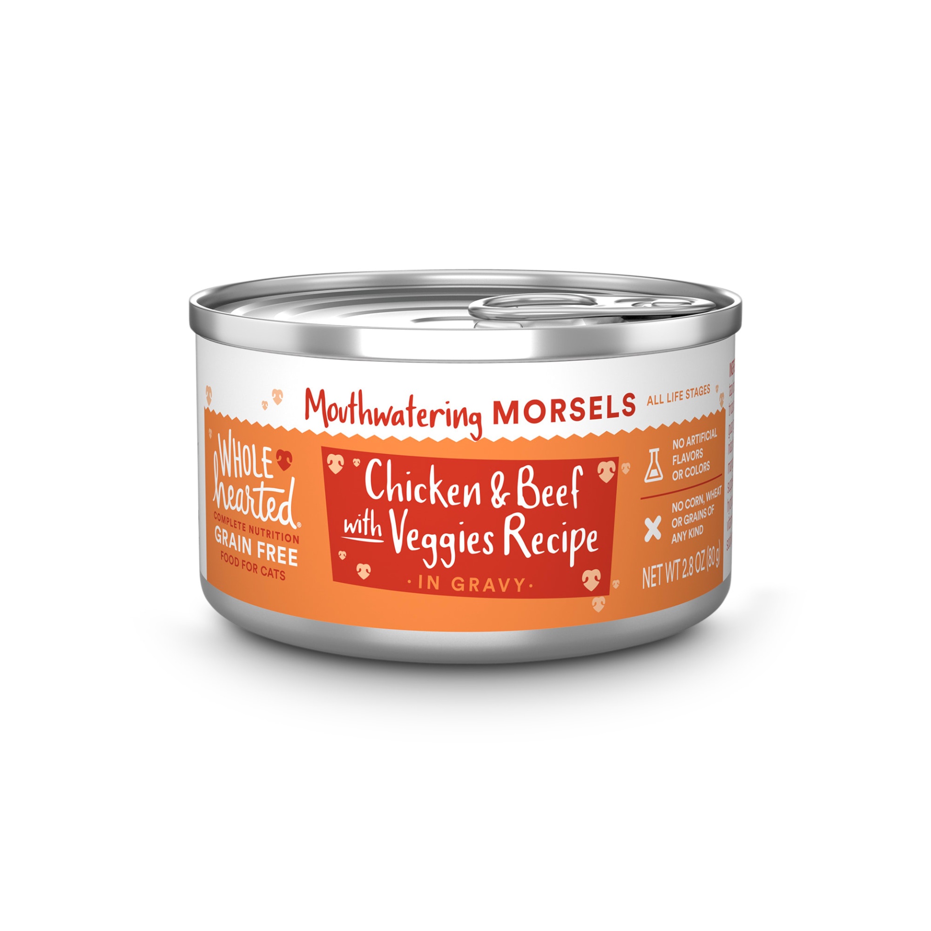 slide 1 of 1, WholeHearted Whd-Cat 2.8Z Chkn&Bf&Veg Mrsl, 1 ct