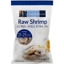 Waterfront Bistro Raw Ez Peel Shell Tail On Jumbo Shrimp 21-25 Ct - 32 Oz