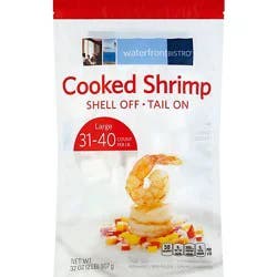 Waterfront Bistro Shrimp Cooked Large Tail On Frozen 31-40 Count - 2 Lb