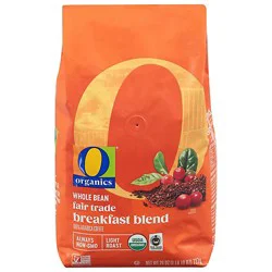 O Organics Coffee Breakfast Blend Whole Bean - 26 Oz
