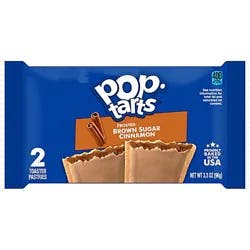 Pop-Tarts Toaster Pastries Frosted Brown Sugar Breakfast Foods 2 Count - 3.3 Oz
