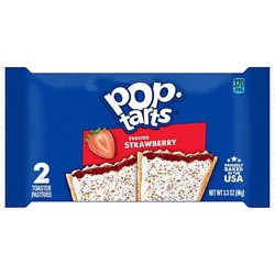 Pop-Tarts Toaster Pastries Breakfast Foods Frosted Strawberry 2 Count - 3.3 Oz