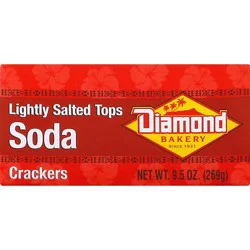 Diamond Bakery Crackers Soda Lightly Salted Tops - 9.5 Oz