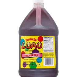 Luau Drink Syrup Strawberry - 128 Fl. Oz.