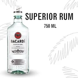 Bacardi Superior Gluten Free White Rum - 750 Ml