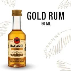 Bacardi Gold Gluten Free Rum - 50 Ml