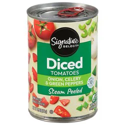 Signature Select Diced Tomatoes With Onion Celery And Green Peppers - 14.5 Oz