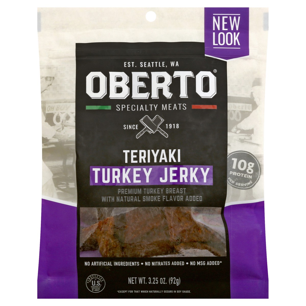 slide 6 of 9, Oberto Teriyaki Turkey Jerky 3.25 oz, 3.25 oz