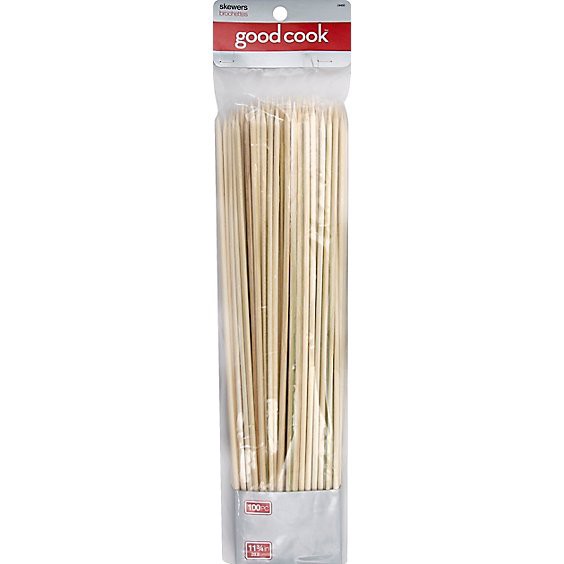 slide 1 of 1, Good Cook Skewers Bamboo 12in - 100 Count, 100 ct