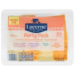 Lucerne Cheese Natural Party Pleasers Variety - 16 Oz