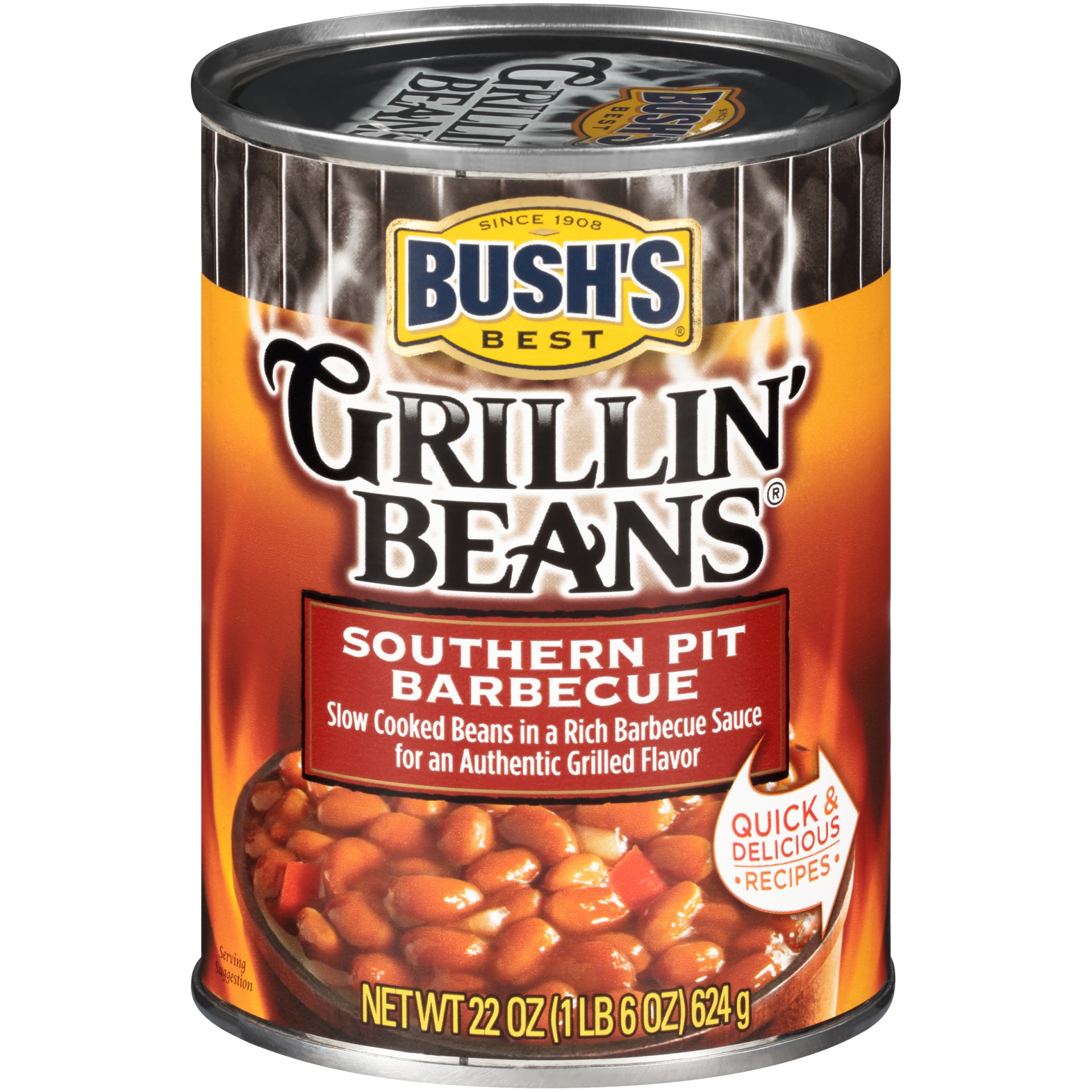slide 3 of 5, Bush's Best Gluten Free Southern Pit Barbecue Grillin' Beans - 22oz, 22 oz
