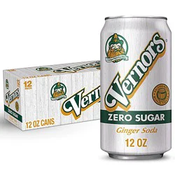 Vernors Zero Sugar Ginger Soda In Can - 12-12 Fl. Oz.