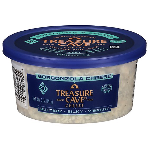slide 1 of 1, Treasure Cave Cheese Cup Crumbled Gorgonzola - 5 Oz, 5 oz