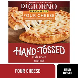Digiorno Four Cheese Hand Tossed Style Traditional Crust Frozen Personal Pizza - 9.2 Oz