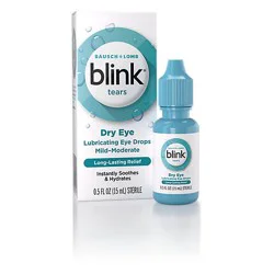 Blink Tears Eye Drops Lubricating Mid-Moderate Dry Eye - 0.5 Fl. Oz.