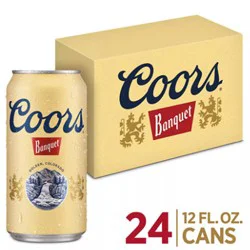 Coors Banquet Golden American Lager Beer 5% Abv Cans - 24-12 Oz