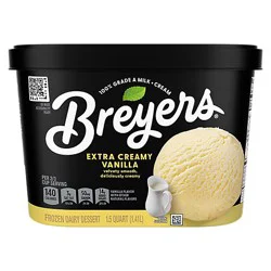Breyers Extra Creamy Vanilla Frozen Dairy Dessert - 48 Oz