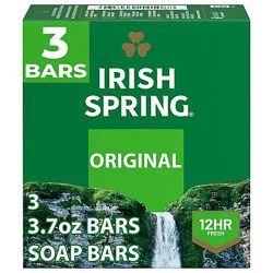Irish Spring Deodorant Soap Bars Original - 3-3.75 Oz