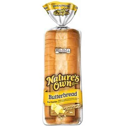 Natures Own Butterbread Sliced White Bread - 20 Oz