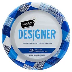 Signature Select Designer 8 Inch Plates - 45 Count