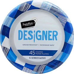 Signature Select Designer 8 Inch Plates - 45 Count