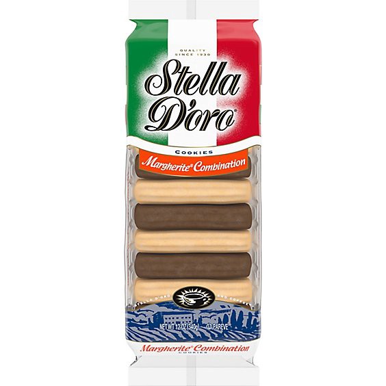 slide 1 of 1, Stella D'oro Chocolate & Vanilla Flavored Margherite Combination Cookies - 12 Oz, 12 oz
