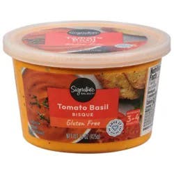 Signature Select Tomato & Basil Bisque Soup - 15 Oz