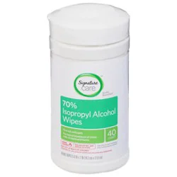 Signature Select/care Wipes 70% Isopropyl Alcohol - 40 Count