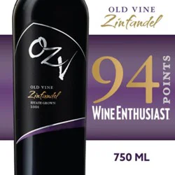 Old Vine Zinfandel California Red Wine - 750 Ml