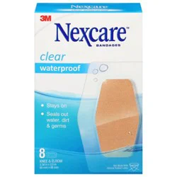 3mnexcare Bandages Waterproof Knee & Elbow - 8 Count