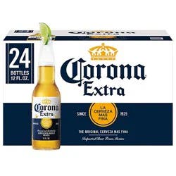 Corona Extra Lager Mexican Beer 4.6% Abv Bottle - 24-12 Fl. Oz.