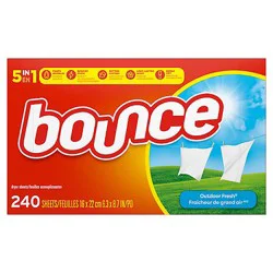 Bounce Outdoor Fresh Fabric Softener Sheets - 240 Count