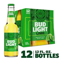 Bud Light Lime American Lager Beer In Bottles - 12 - 12 Fl. Oz.