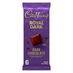 Cadbury Royal Dark Dark Chocolate Candy Bar - 3.5 Oz