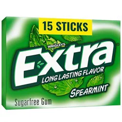 Extra Sugar Free Chewing Gum Spearmint Single Pack - 15 Count