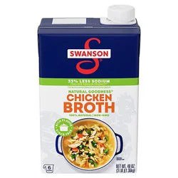 Swanson Natural Goodness 100% Natural Chicken Broth - 48 Oz