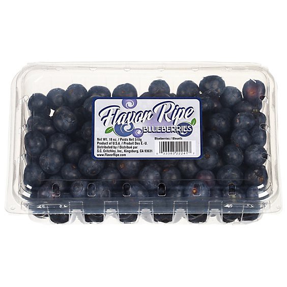 slide 1 of 1, Blueberries Prepacked - 18 Oz, 18 oz