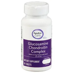Signature Select/care Glucosamine Chondroitin Complex With Hyaluronic Acid Coated Tablets - 80 Count