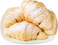 Bakery Raspberry Filled Croissants 4 Count - Each