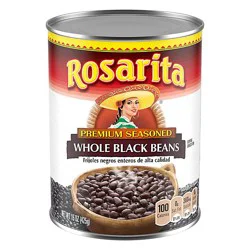 Rosarita Whole Black Beans - 15 Oz