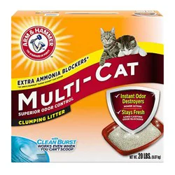 Arm & Hammer Scented Multicat Clumping Litter Box - 20 Lb