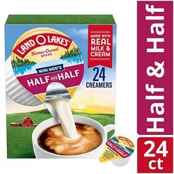Land O'lakes Mini Moo's Half & Half Creamer Singles - 24 Count