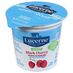 Lucerne Yogurt Nonfat Light Black Cherry Flavored - 6 Oz