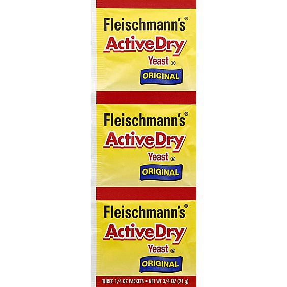slide 1 of 7, Fleischmanns Activedry Yeast Original - 3-0.25 Oz, 0.75 oz