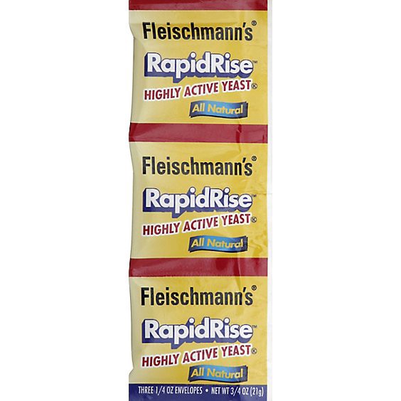 slide 1 of 13, Fleischmanns Rapidrise Yeast Instant Fast Acting - 3-0.25 Oz, 3 x .25 oz